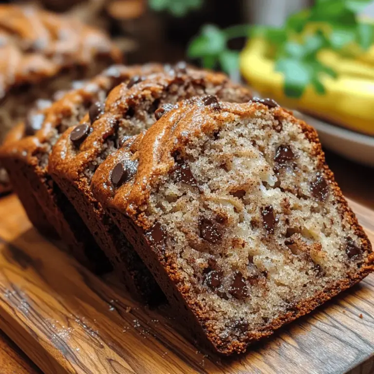 Discover the irresistible charm of Chocolate Chip Cinnamon Swirl Banana Bread, a delightful twist on a classic favorite. This recipe marries the natural sweetness of ripe bananas with the warmth of cinnamon and the indulgence of chocolate chips, creating a mouthwatering loaf that’s perfect for breakfast, snacks, or dessert. The unique combination of flavors and textures in this banana bread elevates it beyond the ordinary, making it a memorable treat for any occasion. Whether you’re enjoying it fresh out of the oven or toasting a slice for a cozy afternoon snack, this banana bread is sure to satisfy your cravings.