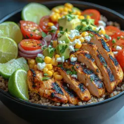 In a world filled with vibrant flavors and wholesome ingredients, the Zesty Baja Chicken Bowls stand out as a deliciously healthy meal option. This recipe combines perfectly marinated chicken with a rainbow of fresh vegetables and grains, offering a satisfying dish that can be enjoyed for lunch or dinner. With a tangy lime kick and customizable toppings, these bowls not only tantalize the taste buds but also provide a nourishing balance of protein, fiber, and healthy fats.