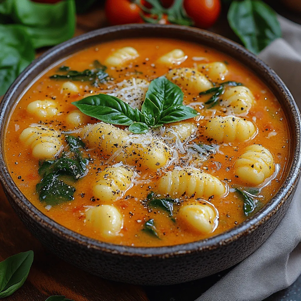 As the temperature drops and the days grow shorter, there’s nothing quite like a warm bowl of soup to bring comfort and solace. Our Creamy Tomato Gnocchi Soup is the perfect antidote to a chilly evening, offering a delightful blend of flavors and textures that will warm you from the inside out. This isn’t just any soup; it’s a culinary embrace that combines the rich, bold flavors of classic tomato soup with the delightful chewiness of pillowy gnocchi.