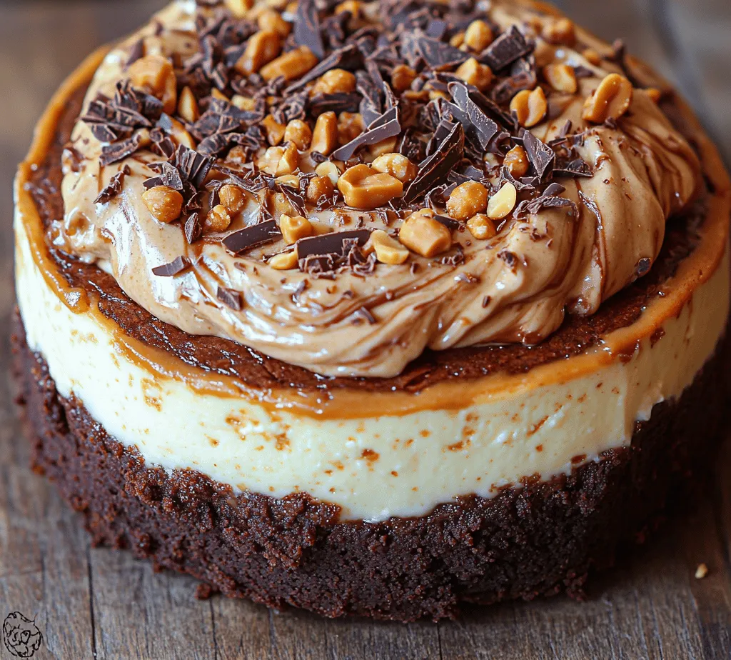 If you’re on the hunt for a dessert that perfectly marries rich flavors and indulgent textures, look no further than the decadent peanut butter brownie cheesecake. This showstopping dessert combines three beloved elements: a fudgy brownie base, a luscious cream cheese filling, and a delightful swirl of creamy peanut butter. The result is a confection that is not only visually stunning but also deeply satisfying to the palate.