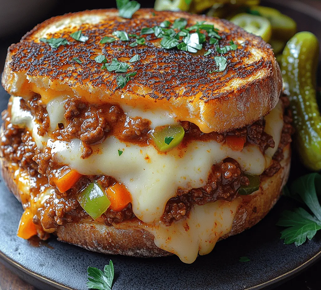 The foundation of any great dish lies in its ingredients. Let’s take a closer look at what makes the Ultimate Grilled Cheese Sloppy Joes so delightful.