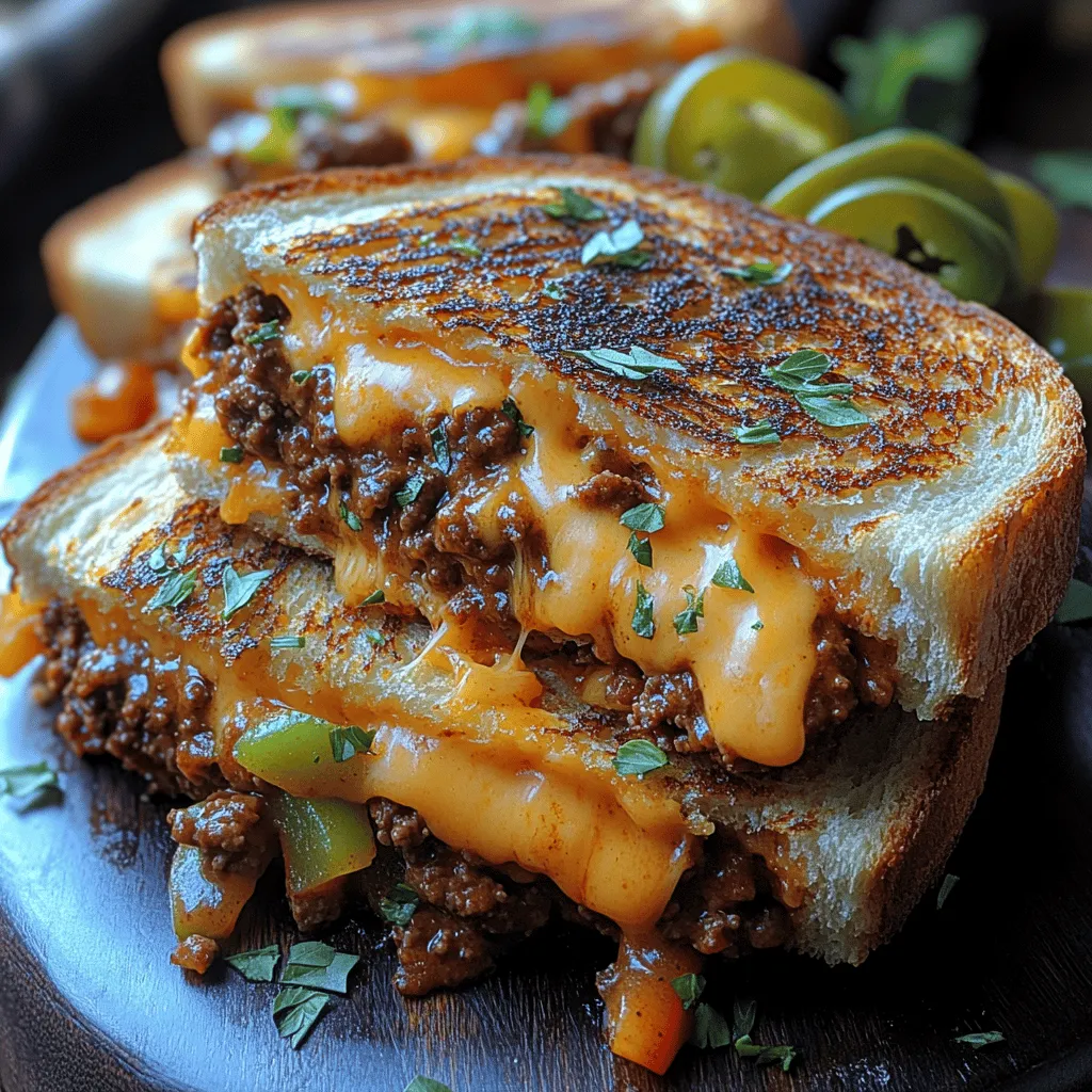 The foundation of any great dish lies in its ingredients. Let’s take a closer look at what makes the Ultimate Grilled Cheese Sloppy Joes so delightful.