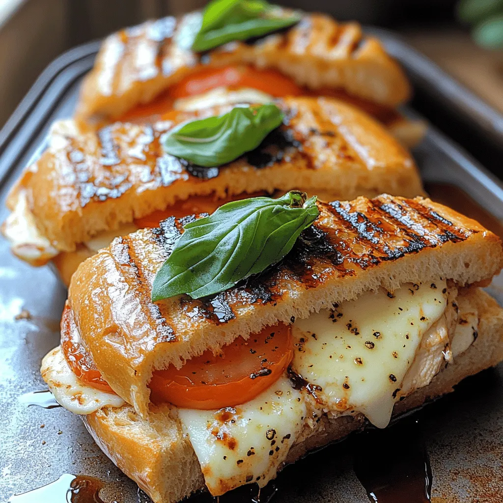 The Chicken Caprese Panini is a delightful sandwich that embodies the essence of Italian cuisine, offering a harmonious blend of flavors and textures that make it an irresistible choice for lunch or a light dinner. This dish combines succulent chicken, fresh mozzarella, ripe tomatoes, and fragrant basil, all brought together by a drizzle of balsamic glaze and pesto. What makes the Chicken Caprese Panini particularly appealing is its ability to cater to diverse dietary preferences, making it a versatile option for home cooks and food enthusiasts alike.