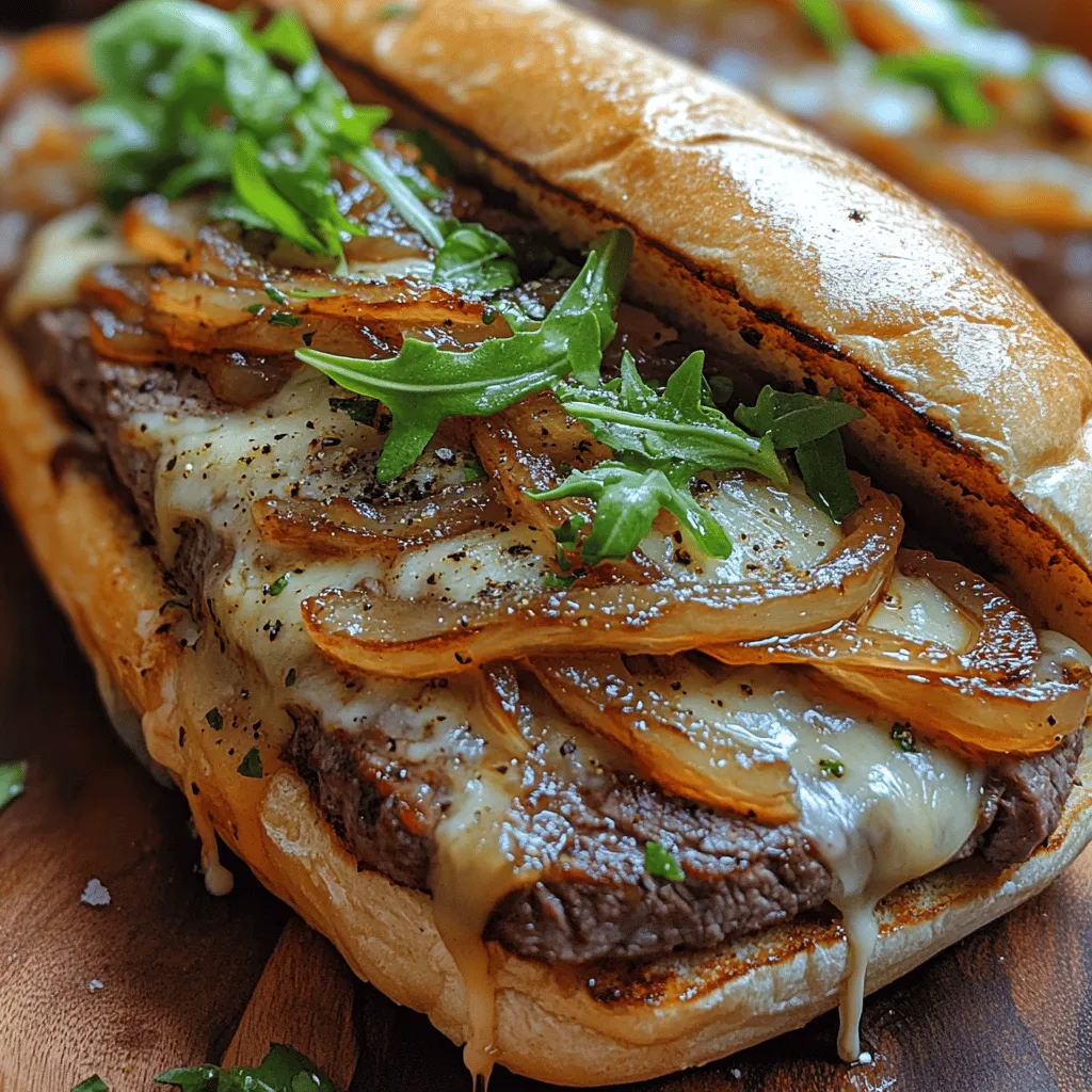 Explore the mouthwatering world of comfort food with our Caramelized Onion & Cheese Steak Sandwich recipe. This delectable meal combines the rich flavors of tender flank steak, sweet caramelized onions, and gooey provolone cheese, all nestled in a crusty hoagie roll. Perfect for a hearty lunch or dinner, this recipe is not only satisfying but also easy to prepare. Join us as we guide you through the steps to create this culinary delight that will impress family and friends alike.