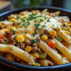 Cowboy Pasta Delight is a hearty and flavorful dish that perfectly embodies the essence of comfort food. This enticing recipe artfully combines seasoned ground beef, vibrant vegetables, and tender penne pasta, all topped with melted cheddar cheese. Whether you're planning a cozy family dinner or a lively gathering with friends, this dish promises to be a crowd-pleaser that can be whipped up in just 30 minutes. Its robust flavors and satisfying texture make it an ideal choice for busy cooks who crave a delicious meal without sacrificing quality. In this article, we will delve into the ingredients, preparation steps, and the unique elements that make Cowboy Pasta Delight a must-try for pasta aficionados and culinary enthusiasts alike.