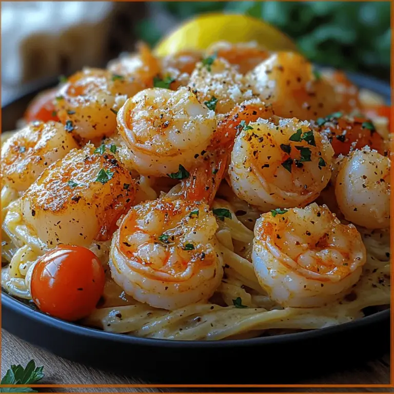 Ocean's Bounty Pasta is a dish that captures the essence of the sea, combining the freshest seafood with rich, creamy flavors that transport your taste buds to a coastal paradise. Inspired by traditional seafood pasta recipes, this gourmet meal features succulent shrimp and tender scallops, creating a delightful medley that appeals to seafood lovers everywhere. With just the right balance of creamy sauce and al dente pasta, Ocean's Bounty Pasta is perfect for those looking to impress at dinner parties or simply indulge in a luxurious meal at home.