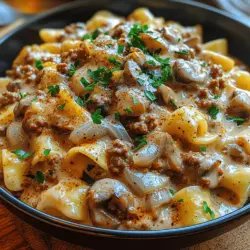 Ground beef stroganoff is a dish that embodies comfort and warmth, making it a favorite for families around the world. With its creamy sauce enveloping tender beef and mushrooms, this dish offers a delightful blend of flavors that transports you back to cozy family dinners. Known for its rich, savory taste and easy preparation, ground beef stroganoff is a fantastic option for busy weeknights when you desire something hearty but don’t have hours to spend in the kitchen.