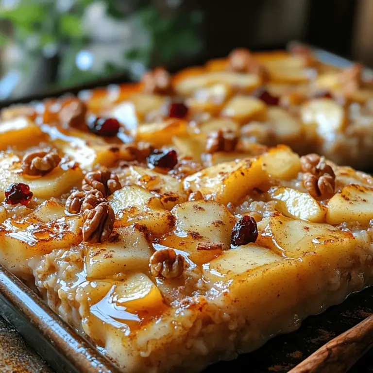 As the crisp air of autumn settles in and the leaves begin to change, there's nothing quite like the warm embrace of a cozy dish that brings comfort and nourishment. The Cozy Apple Oatmeal Bake is one such creation—a delightful fusion of wholesome oats and sweet, tender apples that makes for an irresistible breakfast, a satisfying snack, or even a heartwarming dessert. This recipe not only boasts a symphony of flavors but also delivers an array of health benefits, making it a fantastic choice for families and individuals striving for a balanced diet.