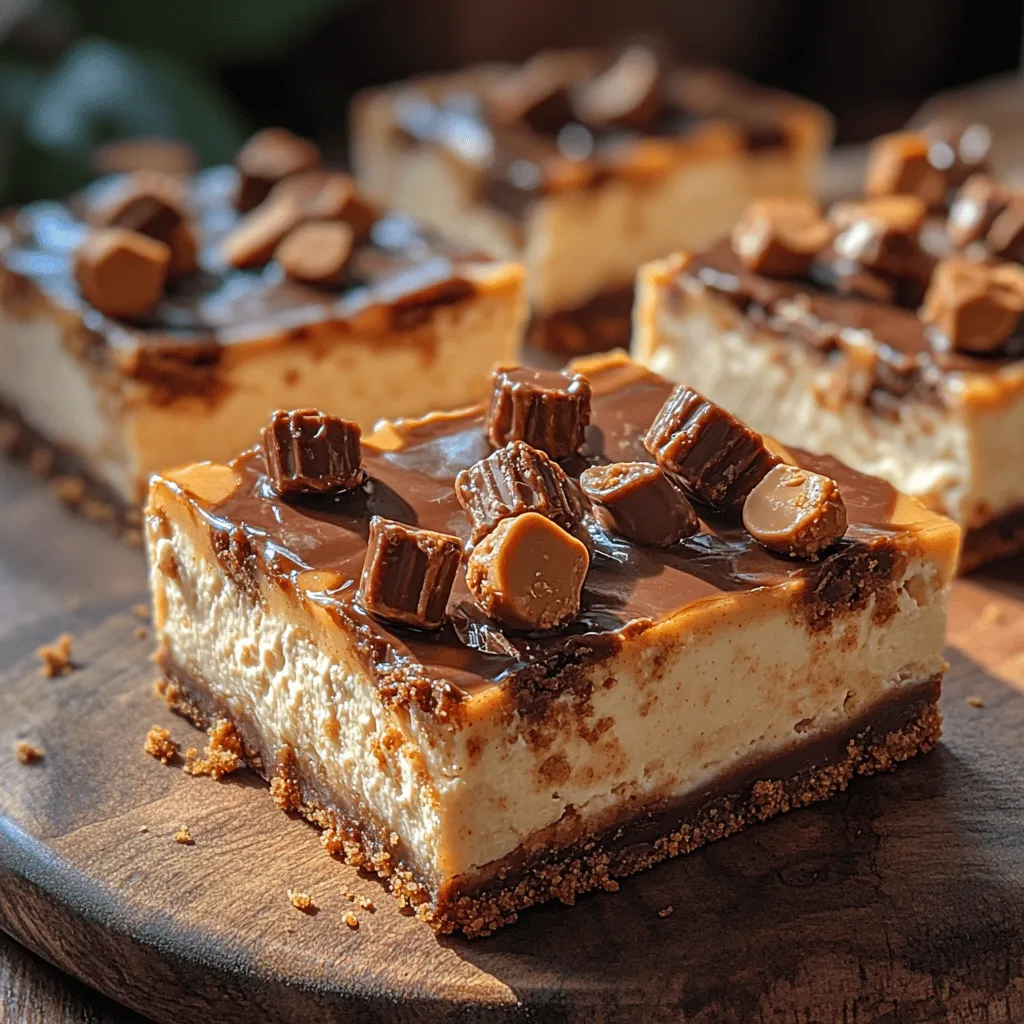 If you’re on the lookout for a dessert that perfectly marries the rich flavors of chocolate and peanut butter, look no further than Reese’s Cheesecake Bars. These delectable treats are a must-try for anyone with a sweet tooth, offering a delightful combination of creamy cheesecake filling, a crunchy graham cracker crust, and a luscious chocolate topping. As a beloved staple in American dessert culture, the combination of peanut butter and chocolate has long captured the hearts and taste buds of dessert enthusiasts.