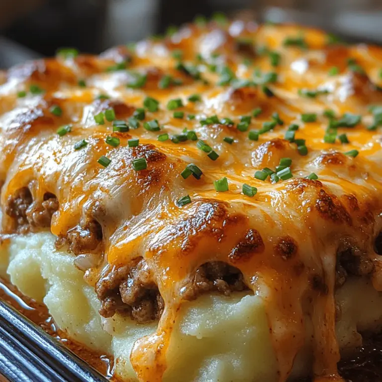 When it comes to comfort food, few dishes can elicit the same warmth and satisfaction as a plate of cheesy beef-stuffed mashed potatoes. This delightful meal combines the creamy goodness of mashed potatoes with the savory richness of seasoned ground beef and the irresistible melt of cheddar cheese. Each bite offers a symphony of flavors and textures that appeal to both the young and the young at heart, making it an ideal choice for family dinners, cozy gatherings, and those chilly evenings when all you want is something hearty and comforting.