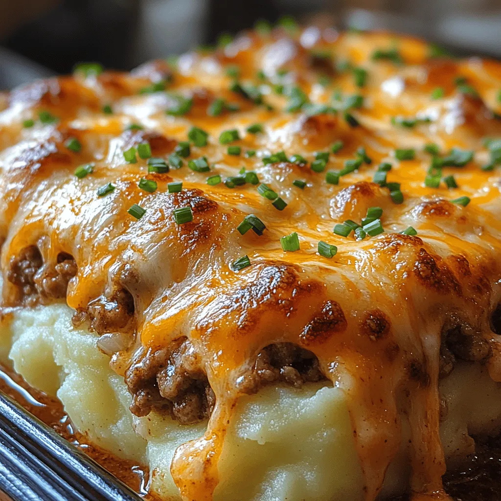 When it comes to comfort food, few dishes can elicit the same warmth and satisfaction as a plate of cheesy beef-stuffed mashed potatoes. This delightful meal combines the creamy goodness of mashed potatoes with the savory richness of seasoned ground beef and the irresistible melt of cheddar cheese. Each bite offers a symphony of flavors and textures that appeal to both the young and the young at heart, making it an ideal choice for family dinners, cozy gatherings, and those chilly evenings when all you want is something hearty and comforting.