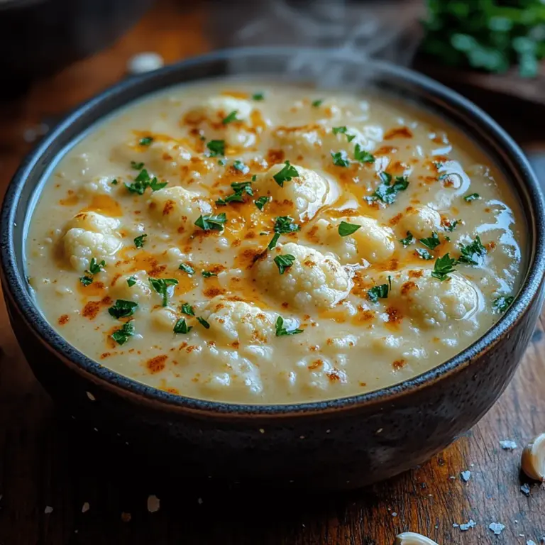 In recent years, cauliflower soup has surged in popularity, becoming a staple in both home kitchens and trendy restaurants. This creamy, comforting dish has won over the hearts of many, and for good reason. Cauliflower, with its mild flavor and versatile texture, serves as an ideal base for soups, allowing for a delightful blend of health and comfort. Among the many variations, the Creamy Garlic Cheddar Cauliflower Soup stands out as a particularly rich and satisfying option.