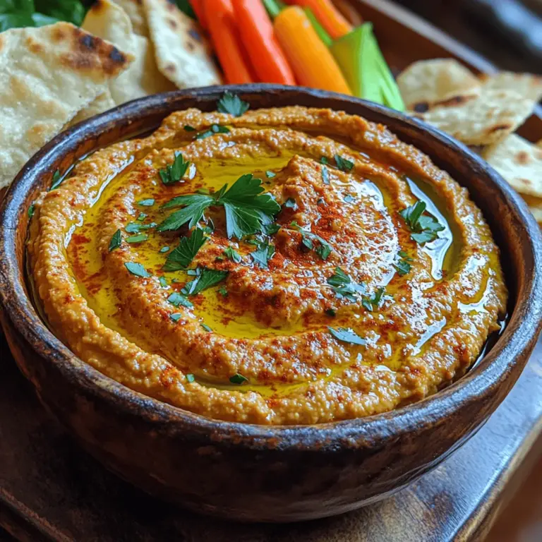 Hummus has become a beloved staple in kitchens and restaurants around the world, celebrated not only for its rich taste and creamy texture but also for its versatility. This delightful dip can be enjoyed as a spread, a dip for fresh vegetables, or even as a healthy addition to sandwiches and wraps. Among the myriad of hummus varieties, creamy roasted red pepper hummus stands out as a vibrant and flavorful option that elevates the traditional recipe to new heights.