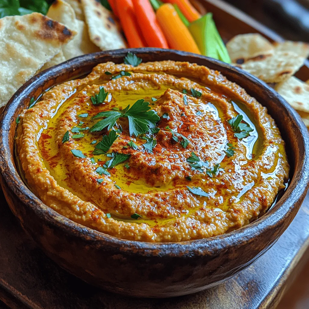 Hummus has become a beloved staple in kitchens and restaurants around the world, celebrated not only for its rich taste and creamy texture but also for its versatility. This delightful dip can be enjoyed as a spread, a dip for fresh vegetables, or even as a healthy addition to sandwiches and wraps. Among the myriad of hummus varieties, creamy roasted red pepper hummus stands out as a vibrant and flavorful option that elevates the traditional recipe to new heights.