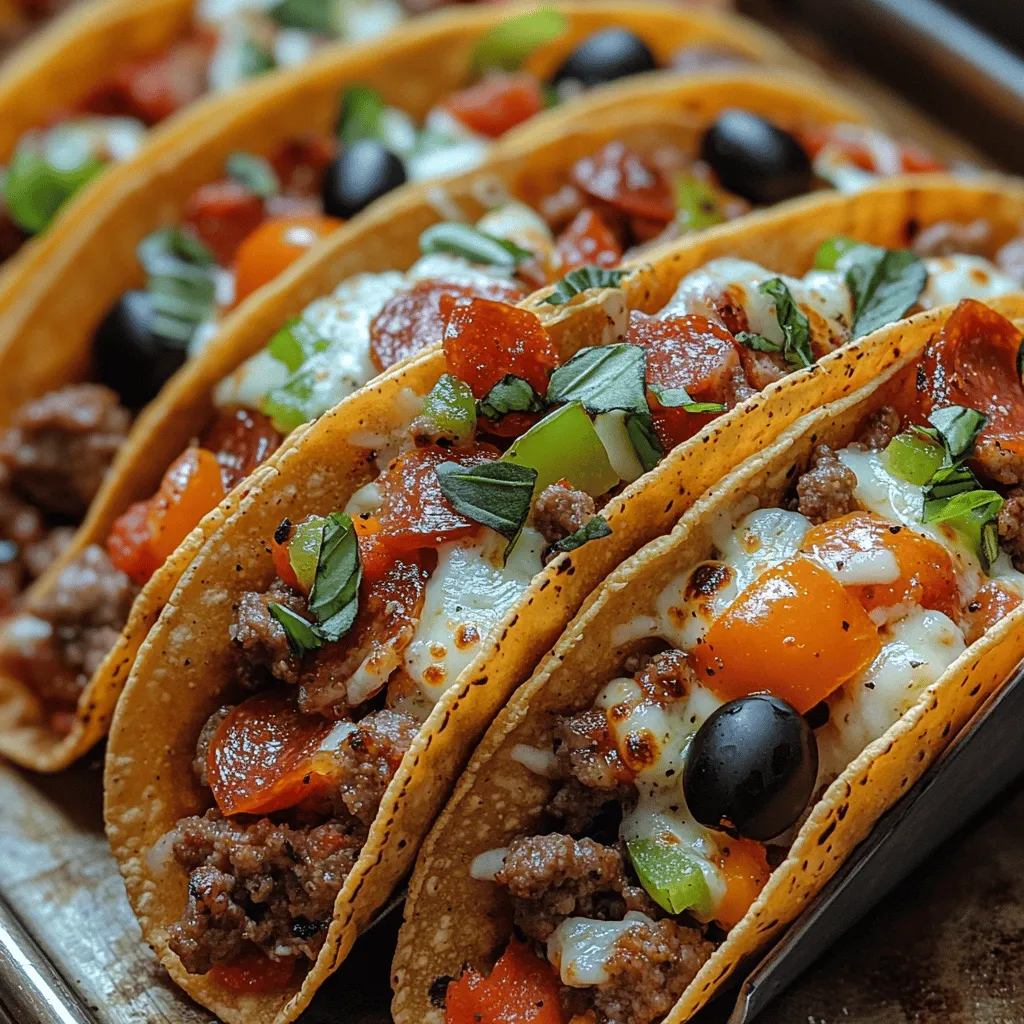 Culinary fusion has become a popular trend in recent years as chefs and home cooks alike experiment with combining elements from different cuisines to create unique dishes. Pizza tacos are a prime example of this trend, where the traditional flavors of Italian pizza are artfully blended with the convenient, hand-held format of tacos. This delightful mash-up has gained popularity thanks to its playful approach to classic flavors, making it a hit at parties and family meals.