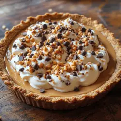 If you’re a fan of desserts that effortlessly blend creamy textures with nutty flavors, then the Creamy Delight Peanut Butter Pie is sure to become a favorite in your household. This decadent dessert is a harmonious blend of rich peanut butter and velvety cream, all nestled within a crisp, buttery graham cracker crust. Whether you’re looking to impress guests at a dinner party, celebrating a special occasion, or simply indulging in a sweet treat for yourself, this pie checks all the boxes.