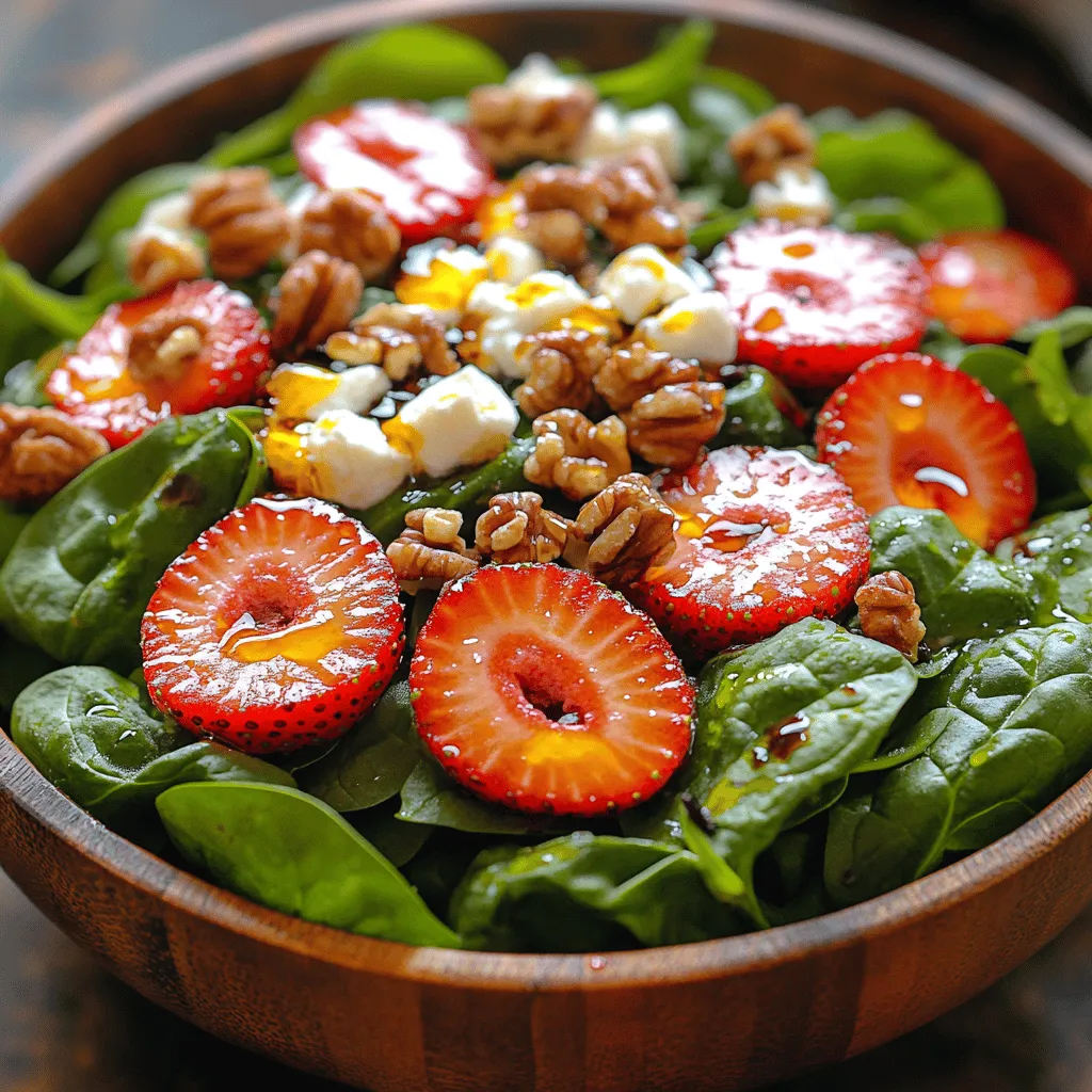 Salads have long held a cherished place in the realm of healthy eating, serving as a versatile canvas for an array of ingredients that not only nourish the body but also please the palate. They are celebrated for their ability to incorporate fresh produce, healthy fats, and proteins, making them ideal for anyone seeking a nutritious meal. Among the myriad of salad options available, the Strawberry Bliss Salad stands out as a particularly refreshing and nutritious choice that tantalizes the taste buds with its vibrant colors and harmonious flavors.
