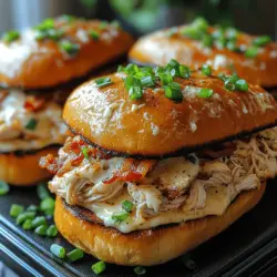 In the realm of comfort food, few dishes can rival the savory goodness of chicken bacon ranch sandwiches. This recipe skillfully transforms simple ingredients into a mouthwatering meal that is perfect for both busy weeknights and leisurely weekend gatherings. Utilizing a slow cooker, this dish not only minimizes prep time but also allows the flavors to meld beautifully over several hours, resulting in a dish that is rich, satisfying, and utterly delicious.