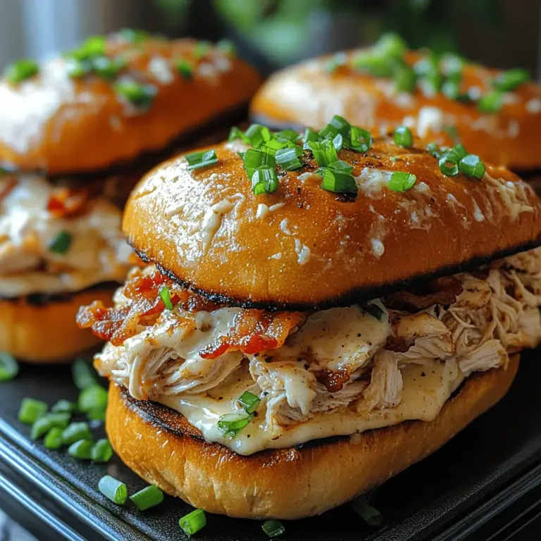 In the realm of comfort food, few dishes can rival the savory goodness of chicken bacon ranch sandwiches. This recipe skillfully transforms simple ingredients into a mouthwatering meal that is perfect for both busy weeknights and leisurely weekend gatherings. Utilizing a slow cooker, this dish not only minimizes prep time but also allows the flavors to meld beautifully over several hours, resulting in a dish that is rich, satisfying, and utterly delicious.