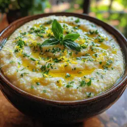 Polenta is one of those timeless comfort foods that has graced tables across Italy and beyond for centuries. Made from ground cornmeal, this dish is not only versatile but also incredibly satisfying, serving as a warm canvas for a multitude of flavors. Whether you’re looking for a hearty side dish or a base for a more elaborate meal, polenta can easily adapt to meet your culinary needs. In this recipe, we delve into the delightful world of Creamy Herb Polenta with a Twist, where the creamy texture is enhanced by a fragrant mix of fresh herbs. This dish is not only comforting but also a fantastic way to elevate your dining experience throughout the year.
