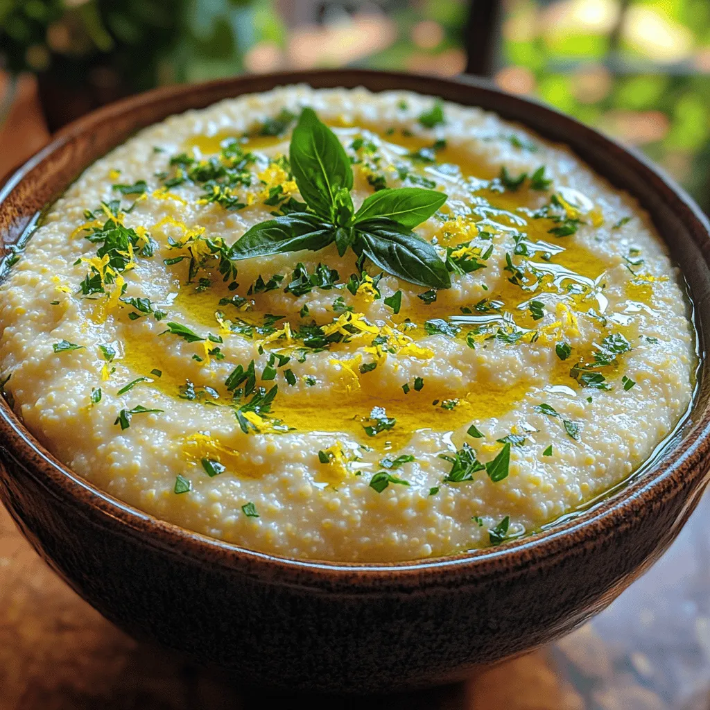 Polenta is one of those timeless comfort foods that has graced tables across Italy and beyond for centuries. Made from ground cornmeal, this dish is not only versatile but also incredibly satisfying, serving as a warm canvas for a multitude of flavors. Whether you’re looking for a hearty side dish or a base for a more elaborate meal, polenta can easily adapt to meet your culinary needs. In this recipe, we delve into the delightful world of Creamy Herb Polenta with a Twist, where the creamy texture is enhanced by a fragrant mix of fresh herbs. This dish is not only comforting but also a fantastic way to elevate your dining experience throughout the year.
