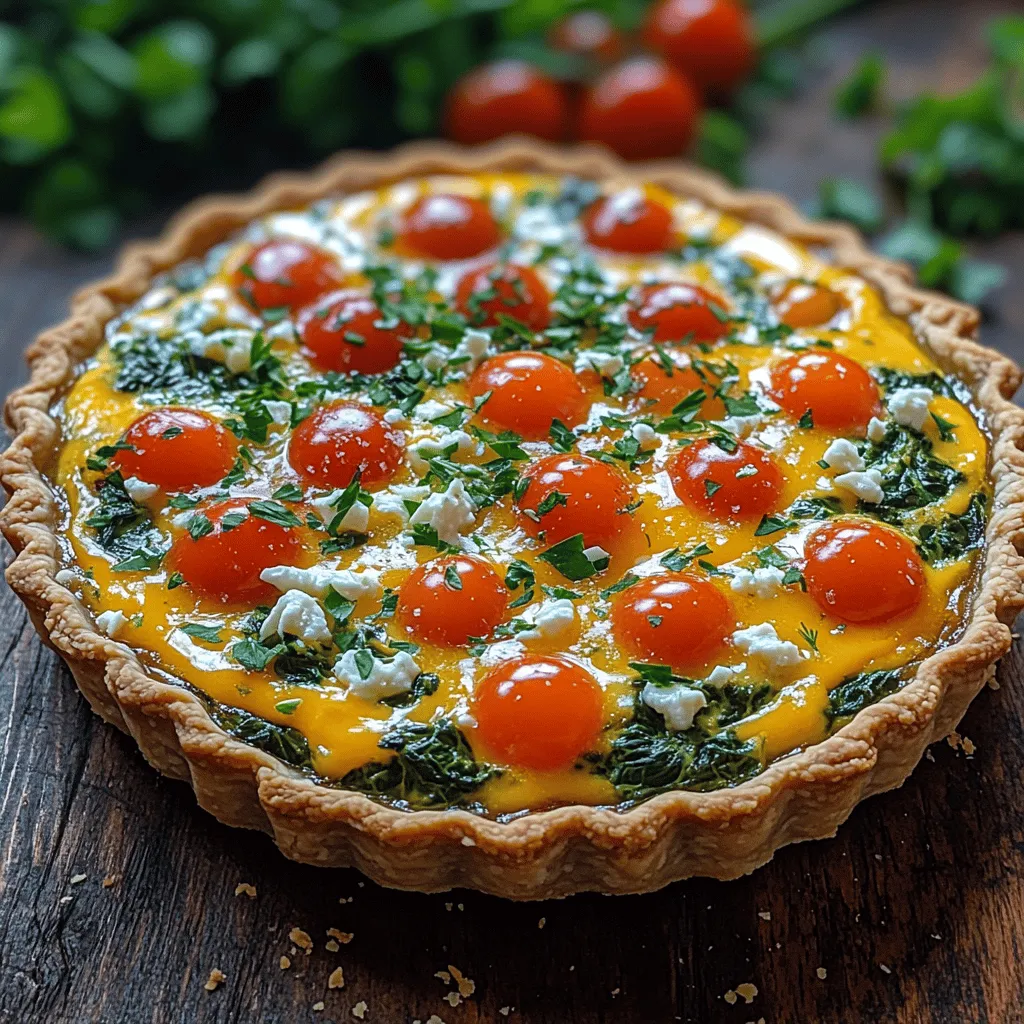 In the world of breakfast dishes, few can rival the versatility and satisfaction of a quiche. This Savory Spinach & Feta Breakfast Quiche is not only a delightful way to start the day but also a nourishing option that combines fresh ingredients with rich flavors. Perfect for brunch gatherings or a quiet morning at home, this recipe features a flaky crust filled with a creamy egg mixture, vibrant spinach, and tangy feta cheese.