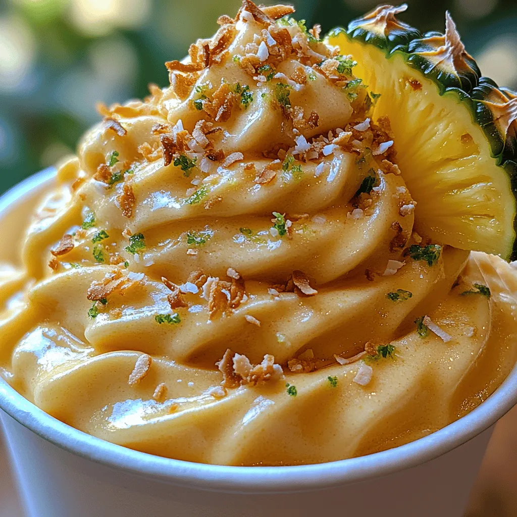 Dole Whip has become a beloved frozen treat, capturing the hearts and taste buds of dessert enthusiasts around the world. Known for its creamy texture and tropical flavor, this pineapple-flavored soft serve is a staple at Disney theme parks, enticing visitors with a taste of paradise. However, you don’t need to visit a theme park to indulge in this delightful dessert. The Tropical Bliss Dole Whip is an easy-to-make version that brings the essence of a tropical getaway right into your kitchen.