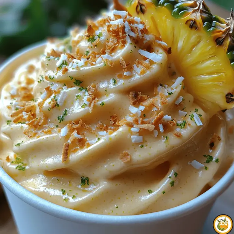 Dole Whip has become a beloved frozen treat, capturing the hearts and taste buds of dessert enthusiasts around the world. Known for its creamy texture and tropical flavor, this pineapple-flavored soft serve is a staple at Disney theme parks, enticing visitors with a taste of paradise. However, you don’t need to visit a theme park to indulge in this delightful dessert. The Tropical Bliss Dole Whip is an easy-to-make version that brings the essence of a tropical getaway right into your kitchen.