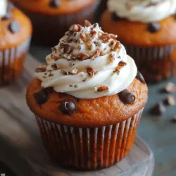 What sets pumpkin chocolate chip cupcakes apart from other desserts is their remarkable taste and texture. The pumpkin puree serves as the star ingredient, bringing a velvety moisture that elevates the cupcakes to new heights. This natural sweetness is complemented by the addition of chocolate chips, which offer delightful bursts of flavor in every bite. The combination creates a cupcake that is not only rich but also perfectly balanced, making it a favorite among both chocolate lovers and pumpkin enthusiasts.