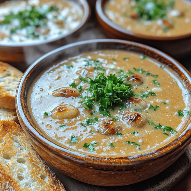 To craft the perfect Creamy Roasted Garlic Bliss Soup, it’s essential to understand the key components that contribute to its unique flavor profile and texture. Each ingredient plays a crucial role in creating a harmonious balance, ensuring that every spoonful is a delightful experience.