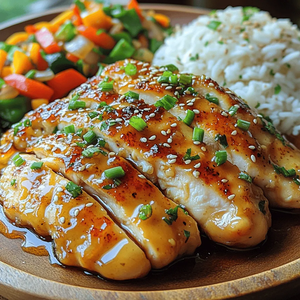 Welcome to the delightful world of Sweet & Savory Honey Garlic Chicken, a dish that perfectly embodies the balance of flavors that many home cooks strive to achieve. This recipe combines the natural sweetness of honey with the umami richness of soy sauce, creating a tantalizing glaze that envelops tender chicken breasts. The result is a dish that is not only delicious but also visually appealing, making it a fantastic choice for both casual weeknight dinners and more elaborate special occasions.