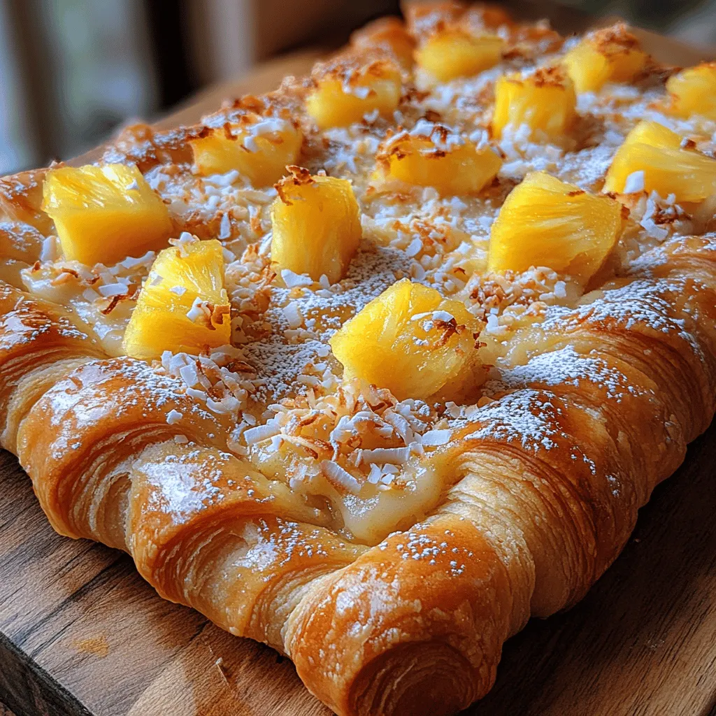 Welcome to the vibrant world of desserts where tropical flavors meet creamy indulgence! The Tropical Delight Hawaiian Cheesecake Danish is a delightful fusion of sweet, tangy, and buttery goodness that transports your taste buds straight to the sunny shores of Hawaii. This unique dessert is not only visually appealing but also tantalizes the palate with its combination of flaky pastry, luscious cheesecake filling, and the fresh zing of pineapple.