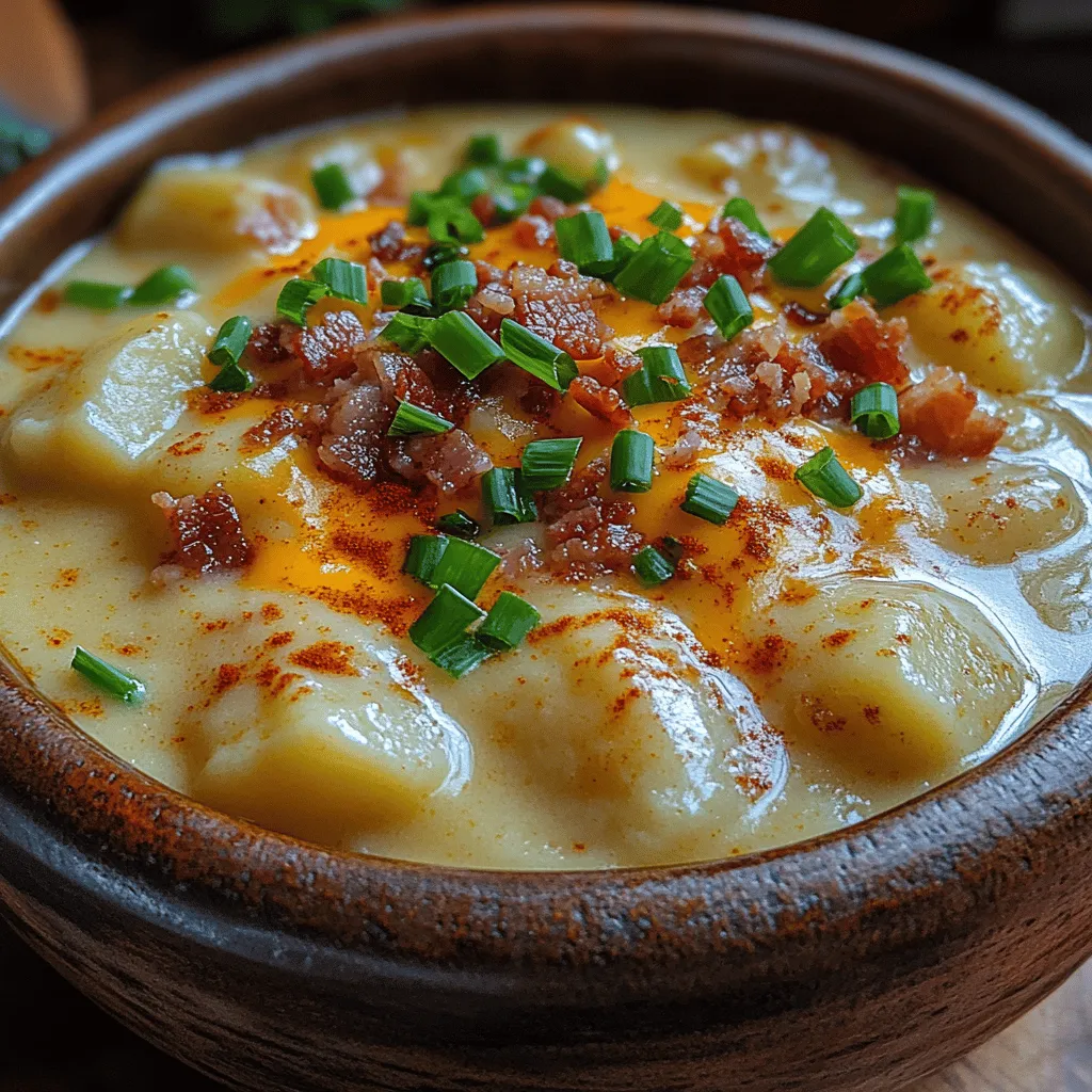 In the realm of comfort foods, few dishes rival the heartwarming embrace of a creamy potato soup. This Creamy Loaded Potato Bliss Soup is not only a delicious option for chilly evenings but also a versatile dish that can be tailored to suit various dietary preferences. Whether you opt for the traditional creamy base or a dairy-free alternative, this recipe guarantees satisfaction in every spoonful. With its rich flavors and creamy texture, this soup is perfect for family gatherings, cozy dinners, or even a simple meal after a long day.