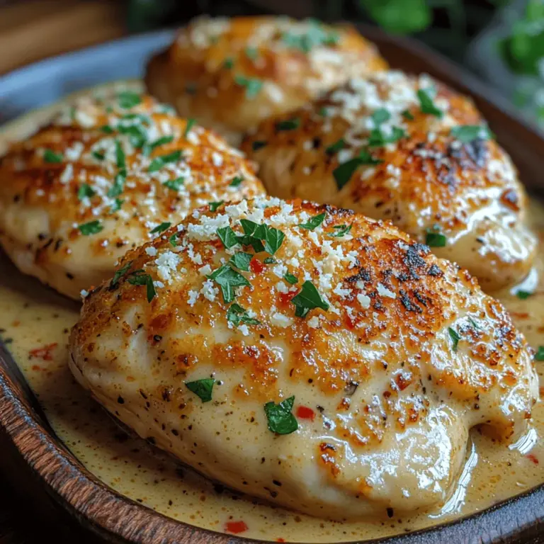 To master the art of making the perfect Parmesan Chicken in Creamy Garlic Sauce, it's essential to understand the role of each ingredient in the recipe. Each element contributes to the overall flavor and texture, ensuring a well-rounded dish.