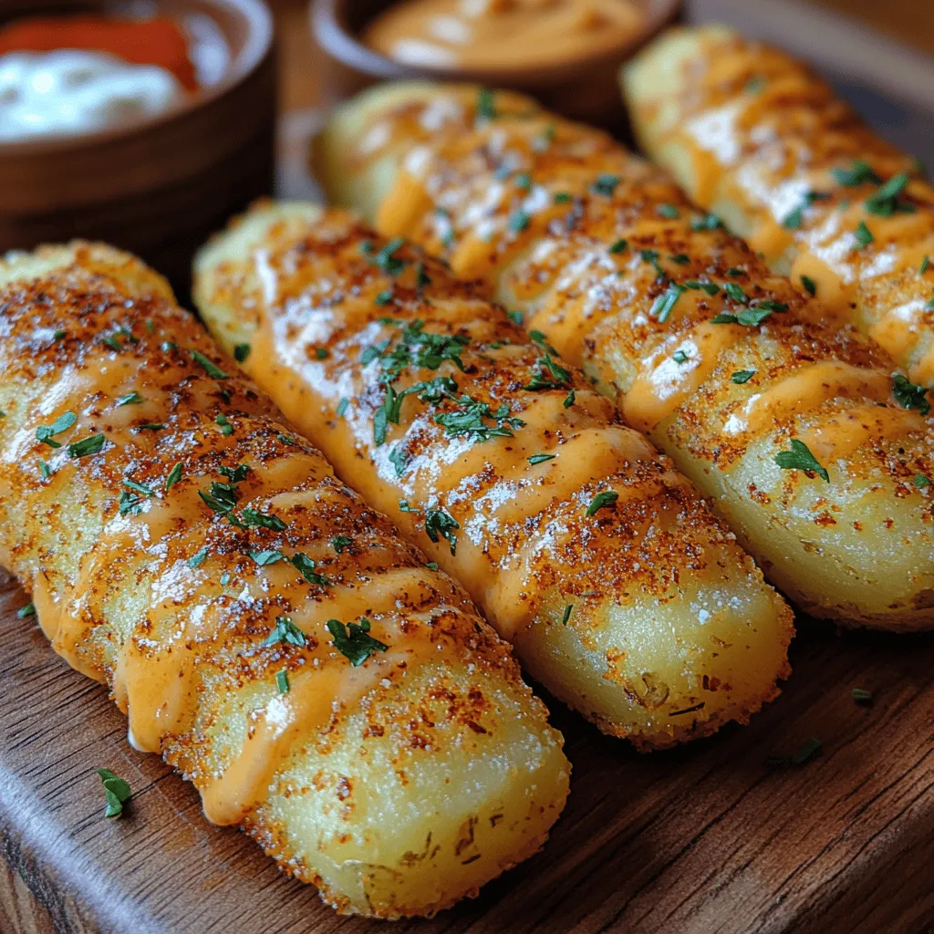 If you’re looking for a snack that perfectly balances crunch and cheesy goodness, look no further than Crispy Cheesy Potato Fingers. This delightful dish is not just a simple indulgence; it’s a versatile creation that can stand alone as a snack, serve as a crowd-pleasing appetizer at your next gathering, or complement a variety of main courses as a side dish. The allure of these potato fingers lies in their crispy exterior, which gives way to a gooey, cheesy interior. Whether you're hosting a party or enjoying a cozy night in, these potato fingers are sure to impress.