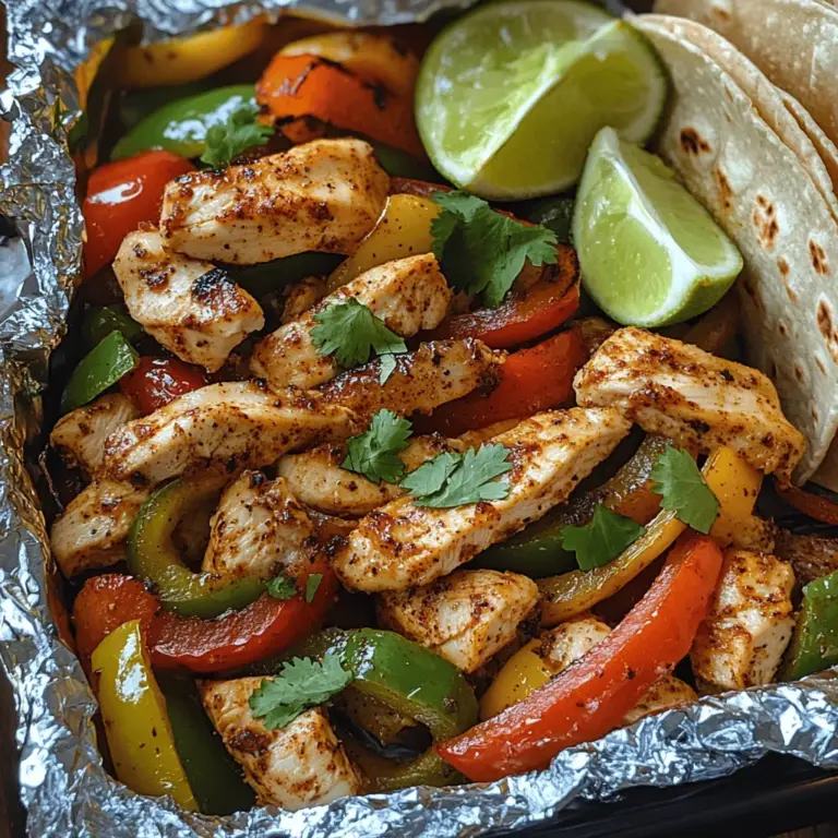 To create the best Sizzling Baked Chicken Fajita Foil Packs, you'll need to gather a variety of fresh and flavorful ingredients. Each component plays a significant role in crafting this delicious dish, ensuring each bite is satisfying and bursting with flavor.