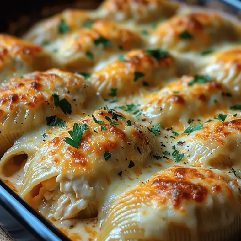 In the realm of comfort food, few dishes can rival the indulgent allure of creamy chicken Alfredo stuffed shells. This delightful recipe combines tender pasta shells with a rich, velvety filling, making it a favorite among families and food enthusiasts alike. The combination of flavors and textures—creamy Alfredo sauce, savory chicken, and gooey mozzarella—creates a symphony of taste that is sure to please even the pickiest of eaters.