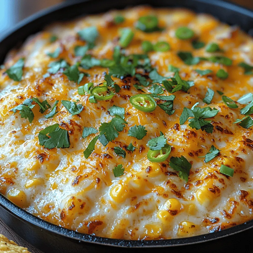 One of the key factors that makes this dip so appealing is its harmonious blend of flavors and textures. The sweetness of the corn balances perfectly with the heat of the jalapeños, creating an irresistible contrast. The creamy base, made from cream cheese and sour cream, adds richness, making each bite a delightful experience. This dip is easy to make, yet it offers gourmet flavors that will impress your guests.