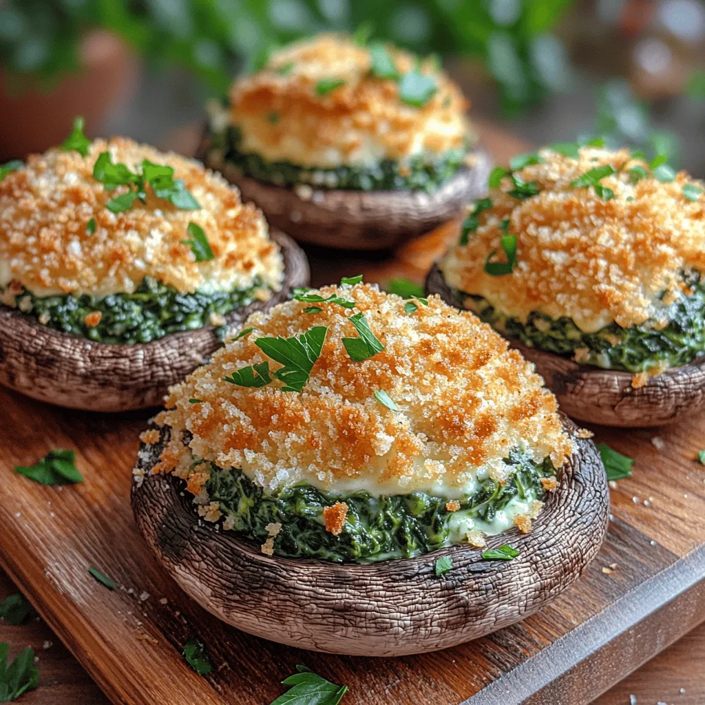 When it comes to appetizers that impress, few dishes can rival the savory Parmesan spinach stuffed mushrooms. This delectable recipe brings together earthy, meaty portobello mushrooms and a luscious filling brimming with fresh spinach, rich cream cheese, and robust Parmesan cheese. The result is a harmonious blend of flavors and textures that can elevate any gathering, be it a casual family dinner or a festive celebration.