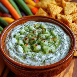 In the realm of appetizers, few dishes can rival the cool and refreshing allure of cucumber dill dip. This delightful blend of creamy textures and vibrant flavors has secured its place as a favorite for gatherings, picnics, and casual get-togethers. Whether you’re hosting a summer barbecue, enjoying a cozy movie night, or preparing snacks for a festive party, this dip is versatile enough to complement any occasion.