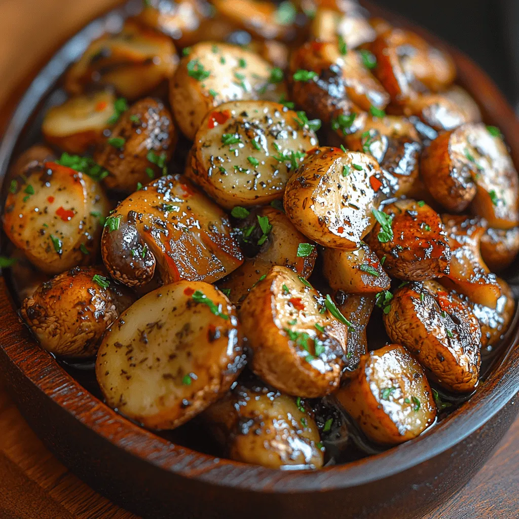 Welcome to the delightful world of Garlic Herb Roasted Mushrooms, a dish that is as versatile as it is flavorful. Whether you're seeking a side dish to complement your main course, an appetizer that will impress your guests, or a star ingredient to elevate your vegetarian meals, this recipe has you covered. The earthy taste of roasted mushrooms, enhanced by fragrant herbs and the aromatic allure of garlic, creates a culinary experience that is simply irresistible.