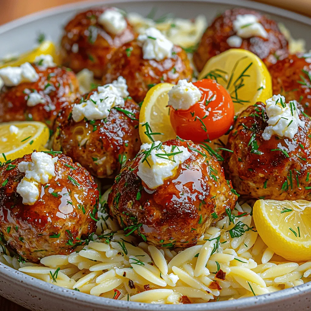 If you're on the lookout for a dish that embodies vibrant flavors and wholesome ingredients, look no further than Greek Chicken Meatballs with Lemon Orzo. This delightful recipe draws inspiration from the sun-drenched shores of the Mediterranean, where fresh ingredients and bold flavors are the hallmark of culinary traditions. With the perfect balance of juicy chicken meatballs infused with aromatic herbs and a tangy lemon orzo, this dish not only tantalizes the taste buds but also nourishes the body.