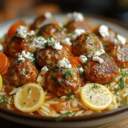 If you're on the lookout for a dish that embodies vibrant flavors and wholesome ingredients, look no further than Greek Chicken Meatballs with Lemon Orzo. This delightful recipe draws inspiration from the sun-drenched shores of the Mediterranean, where fresh ingredients and bold flavors are the hallmark of culinary traditions. With the perfect balance of juicy chicken meatballs infused with aromatic herbs and a tangy lemon orzo, this dish not only tantalizes the taste buds but also nourishes the body.