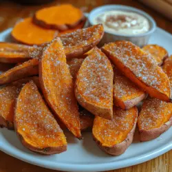 Sweet potatoes are often celebrated for their versatility and rich nutritional profile, making them a staple in many kitchens around the world. With their naturally sweet flavor and vibrant orange hue, sweet potatoes can be transformed into a multitude of dishes, ranging from savory to sweet. One of the most popular preparations is the sweet potato fry, a healthier alternative to traditional French fries. However, we’re elevating this classic treat with a delightful twist—Crispy Cinnamon Sugar Sweet Potato Fries. This recipe combines the earthy sweetness of sweet potatoes with the warm, comforting flavors of cinnamon and sugar, creating a snack or side dish that is both sweet and savory.