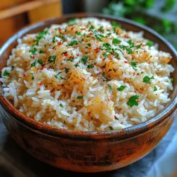 Garlic Parmesan Rice Delight is a culinary gem that stands out for its delightful balance of flavors and comforting texture. This dish has surged in popularity, becoming a beloved choice for both weeknight dinners and special occasions. With its rich garlic aroma and the nutty essence of freshly grated Parmesan cheese, it transforms a simple bowl of rice into an unforgettable experience.