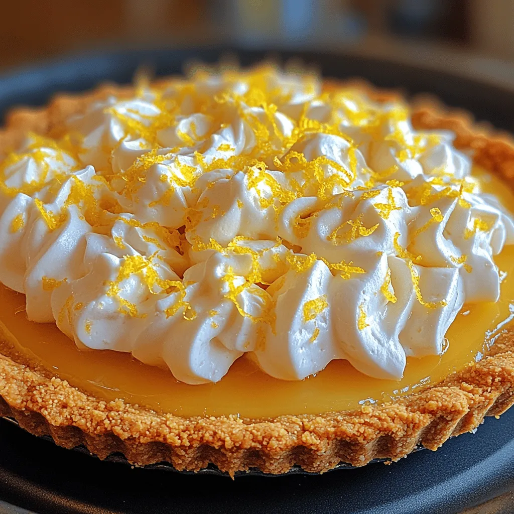 If you're looking for a dessert that combines the refreshing brightness of citrus with a creamy, indulgent texture, look no further than the Zesty Citrus Dream pie. This delightful lemon cream pie is not only a feast for the eyes with its vibrant yellow filling and fluffy topping, but it also offers an explosion of flavor that is sure to please your palate. The perfect balance of sweetness and tartness makes this pie an ideal choice for any occasion, whether it’s a summer barbecue, a holiday gathering, or just a sweet treat to brighten your day.