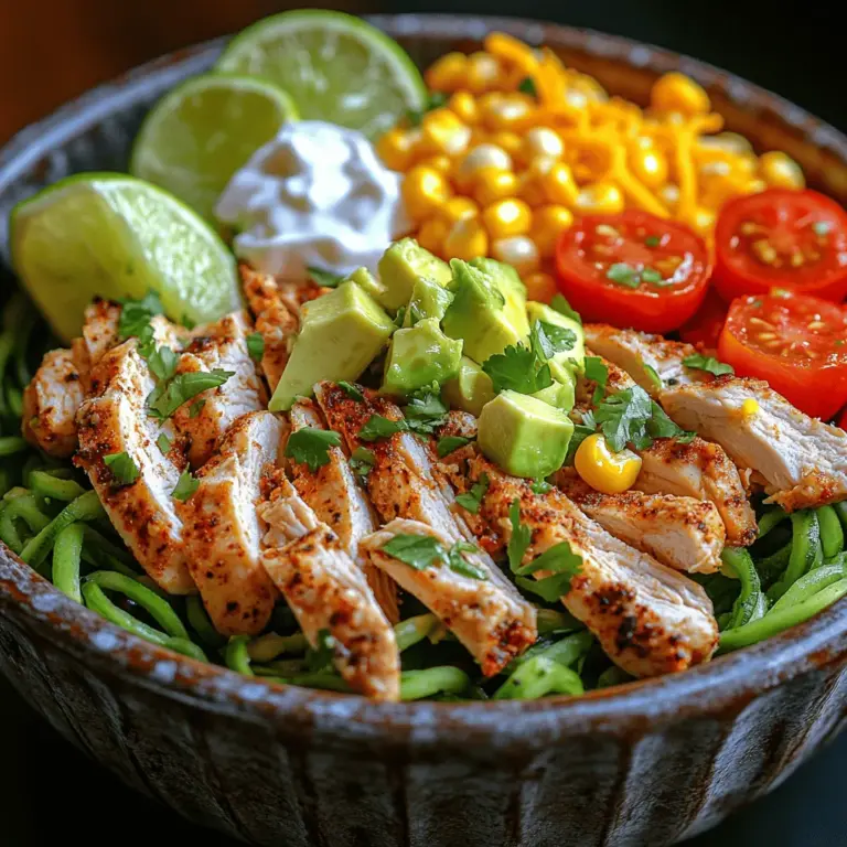 In recent years, there has been a significant shift towards healthier meal options, as people become more aware of the impact of nutrition on overall well-being. The rise of health-conscious eating habits has led to innovative ways to enjoy traditional comfort foods without compromising health goals. Among these culinary creations, Taco Chicken Zoodle Bowls stand out as a delicious and nutritious alternative to traditional tacos. This dish not only satisfies your cravings for bold flavors but also incorporates a wealth of vegetables, making it an excellent choice for anyone looking to boost their nutrient intake while enjoying a satisfying meal.