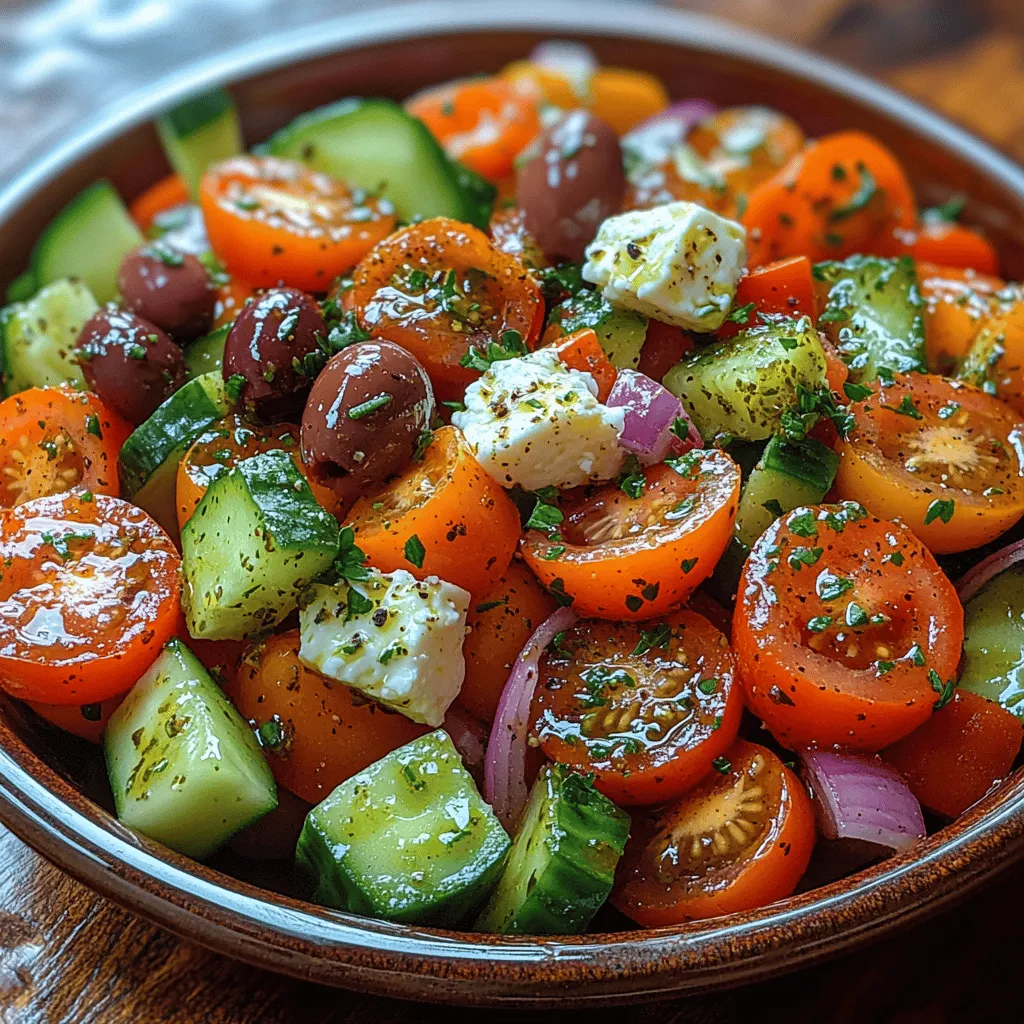 Greek salad, or "Horiatiki," is a traditional dish that beautifully encapsulates the essence of Mediterranean cuisine. Hailing from the sun-drenched shores of Greece, this vibrant salad is more than just a delightful mix of fresh ingredients; it represents a rich cultural heritage steeped in history and tradition. In many Greek households, this salad is a staple at every meal, celebrated not only for its refreshing taste but also for its ability to bring people together.