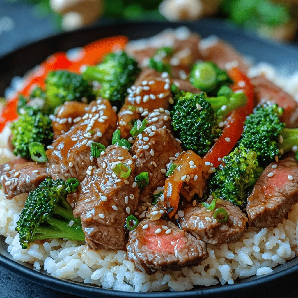 When it comes to the health benefits of Savory Beef & Broccoli Bliss, both beef and broccoli shine as nutritional powerhouses. Flank steak, the primary protein source in this recipe, is an excellent option for those looking to boost their protein intake. This cut of beef is not only lean but also packed with essential nutrients such as iron, zinc, and B vitamins. These vitamins and minerals are crucial for maintaining energy levels, supporting immune function, and promoting overall health. Additionally, flank steak is known for its flavorful profile, making it an ideal choice for stir-frying.