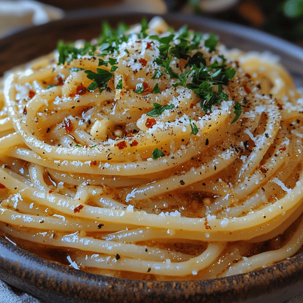 If you're in search of a simple yet indulgent pasta dish, look no further than Spaghetti with Roasted Garlic Butter. This recipe brilliantly combines the rich, nutty flavors of roasted garlic with the creamy texture of butter, creating a comforting meal that is both satisfying and delightful. The beauty of this dish lies in its simplicity; with just a few quality ingredients, you can create a culinary masterpiece that will impress family and friends alike.